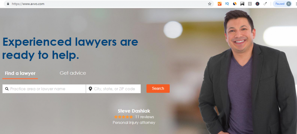 lawyer review and rating site